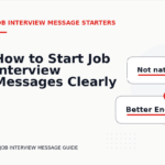 How to Start Job Interview Messages Clearly