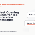 Best Opening Lines for Job Interview Messages