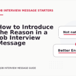 How to Introduce the Reason in a Job Interview Message