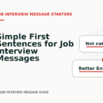 Simple First Sentences for Job Interview Messages