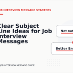 Clear Subject Line Ideas for Job Interview Messages