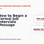 How to Begin a Formal Job Interview Message