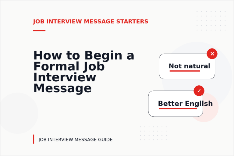 How to Begin a Formal Job Interview Message How to Begin a Formal Job Interview Message