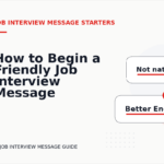 How to Begin a Friendly Job Interview Message