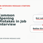 Common Opening Mistakes in Job Interview Messages