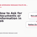 How to Ask for Documents or Information in Job Interview Message English