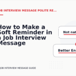 How to Make a Soft Reminder in a Job Interview Message