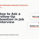 How to Ask a Follow-Up Question in Job Interview Message English
