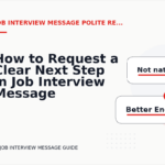 How to Request a Clear Next Step in Job Interview Message English
