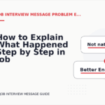 How to Explain What Happened Step by Step in Job Interview Message English