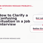 How to Clarify a Confusing Situation in a Job Interview Message