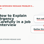 How to Explain Urgency Carefully in a Job Interview Message