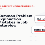 Common Problem Explanation Mistakes in Job Interview Message English