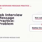 Job Interview Message Practice: Problem and Solution Replies