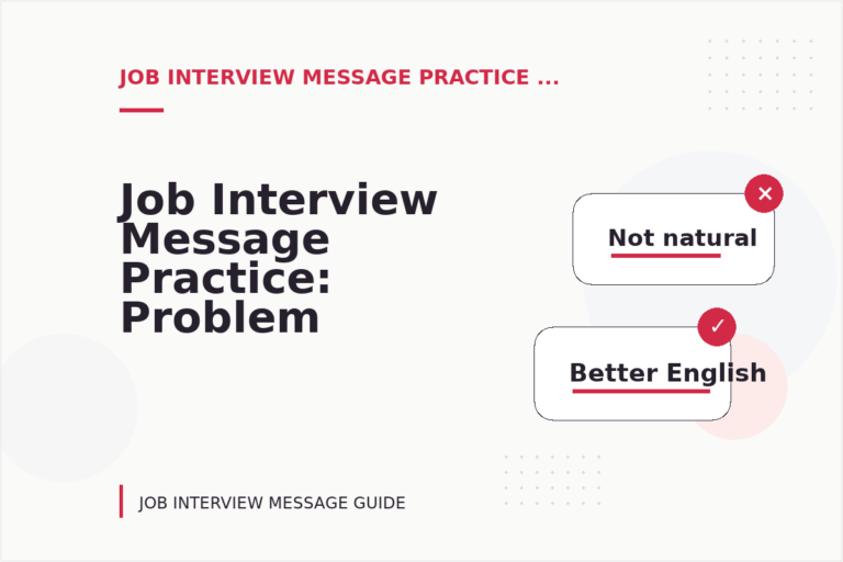 Job Interview Message Practice: Problem and Solution Replies Job Interview Message Practice: Problem and Solution Replies
