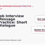 Job Interview Message Practice: Short Dialogue Examples