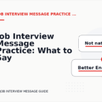 Job Interview Message Practice: What to Say Instead