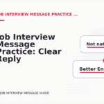 Job Interview Message Practice: Clear Reply Patterns