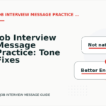 Job Interview Message Practice: Tone Fixes for Real Situations