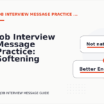 Job Interview Message Practice: Softening Direct Sentences